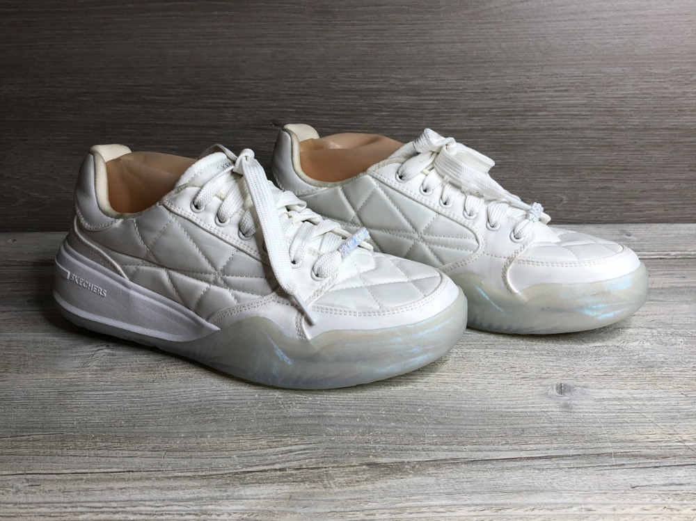 Skechers Women's Denali Subtle Spark Sneakers White Size 9.5 185021